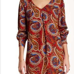 Pink Owl Printed V-Neck Dress